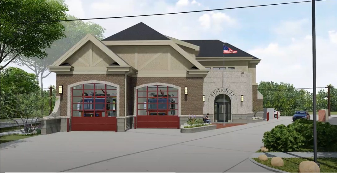 Fire station rendering